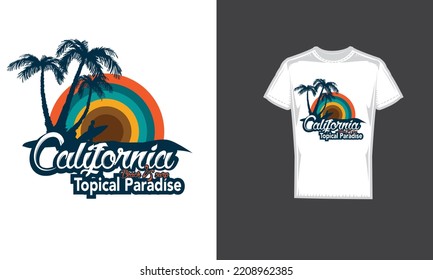 Vintage Summer collection t-shirt design templates