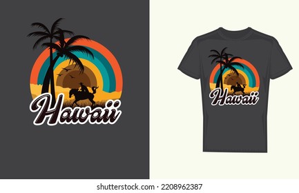 Vintage Summer collection t-shirt design templates