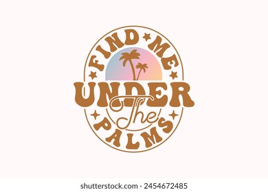 Vintage Summer EPS T-shirt Design