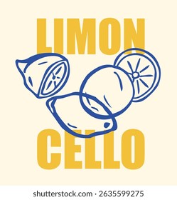 Vintage summer fruit drawing illustration with retro typography slogan print for graphic tee t shirt or poster sticker - Vector