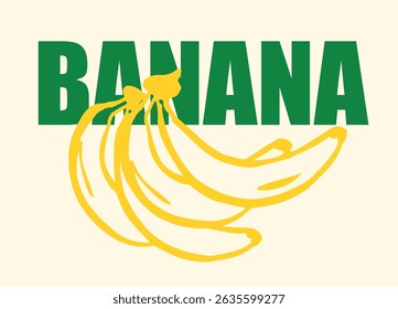 Vintage summer fruit drawing illustration with retro typography slogan print for graphic tee t shirt or poster sticker - Vector