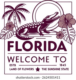 Vintage summer holiday tropical graphic tee design