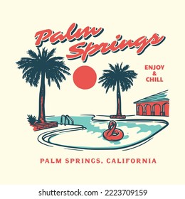 vintage summer paradise vacation graphics for posters t-shirts and stickers