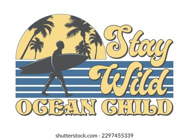 Vintage Summer, Retro Summer, Summer Quote, Beach, Ocean