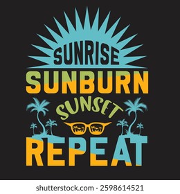 Vintage summer sale poster with holiday vibes and retro design elements