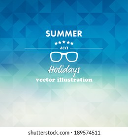 Vintage summer, sea abstract background.