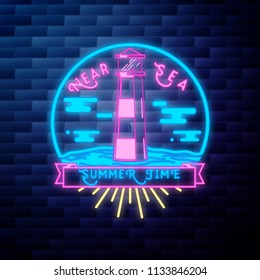 Vintage summer season emblem