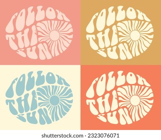 Vintage summer sun retro sunshine ilustration print with motivational slogan phrase for graphic tee t shirt or poster sticker - Vector