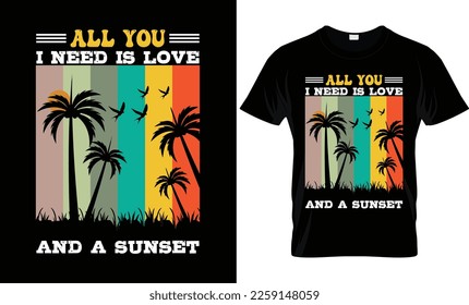 Vintage summer t shirt design