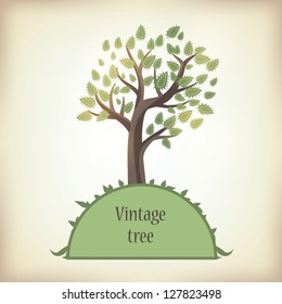 vintage summer tree