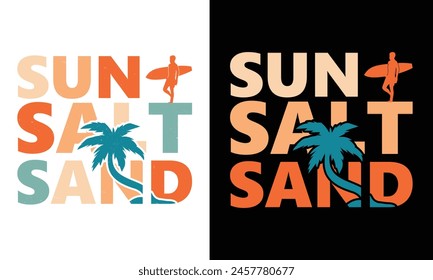 Vintage Summer Tshirt Design Vector