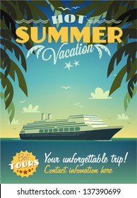 Vintage Summer Vacation Poster