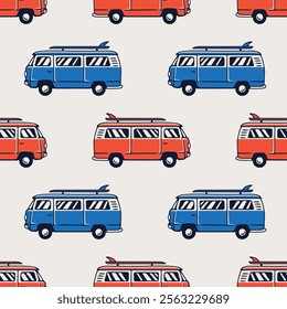 Vintage Summer Van Life Pattern