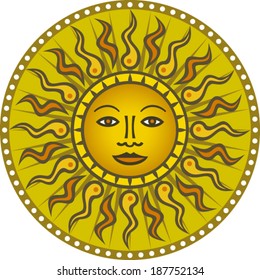 Vintage Sun 01 Stock Vector (Royalty Free) 187752134 | Shutterstock