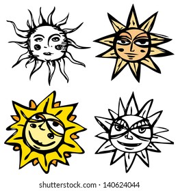 Vintage sun