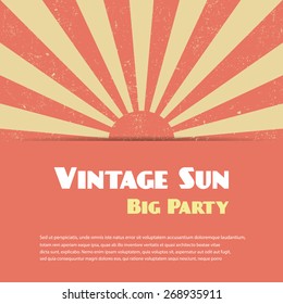 Vintage sun