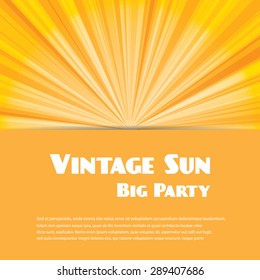 Vintage sun
