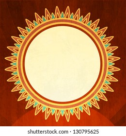 vintage sun background with grunge effect