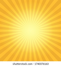 Vintage sun flare. Sun rays light background, vector radiation boom illustration, retro explosion abstract design
