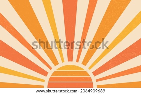 Image, Stock Photo Sunset rays Sunbeam Beach