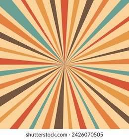 Vintage sun retro banner background. Vintage sunburst. Vector illustrations