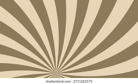 Vintage sunburst background featuring beige and brown colored lines graphic resource