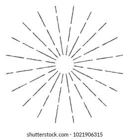 Vintage Sunburst Design Vector Template