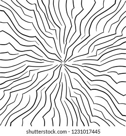 Vintage Sunburst Explosion Chalk Background Handdrawn Design Element Fireworks Black Rays