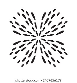 Vintage sunburst isolated on white background,vector eps10