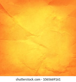 Vintage Sunburst Orange Paper With Gradient Mesh, Vector Illustration