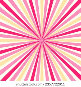 Vintage sunburst retro background 70's 80's 90's Trendy with bright colour perfect for poster, wallpaper, banner and backdrop 