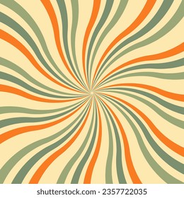 Vintage sunburst retro background 70's 80's 90's Trendy with bright colour perfect for poster, wallpaper, banner and backdrop 