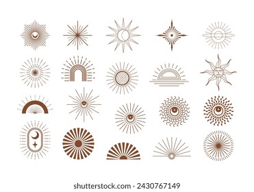 Vintage Sunburst Spark Element Set