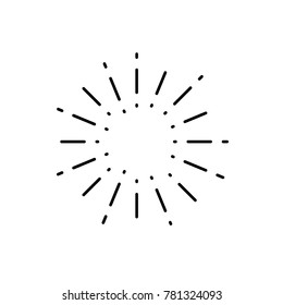 Vintage sunburst vector design element
