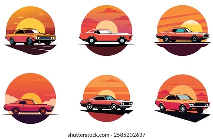 Vintage Sunset T-Shirt Design for Trendy Looks
