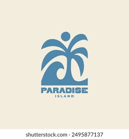 Vintage surf design template for surf club, surf shop, surf merch.