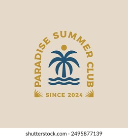 Vintage surf design template for surf club, surf shop, surf merch.