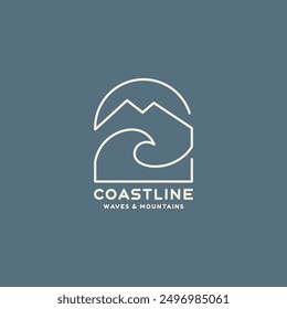 Vintage surf design template for surf club, surf shop, surf merch.