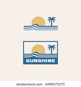 Vintage surf design template for surf club, surf shop, surf merch.