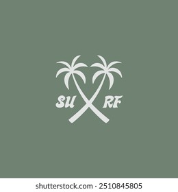 Vintage surf design template for surf club, surf shop, surf merch.