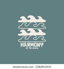 Vintage surf design template for surf club, surf shop, surf merch.