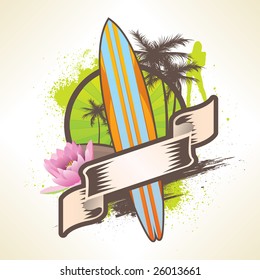 Vintage Surf Emblem