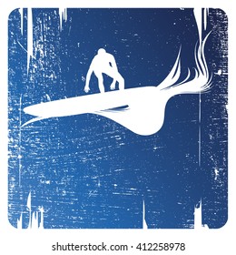 vintage surf frame