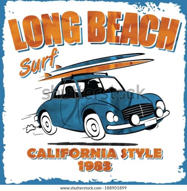 vintage surf poster\

