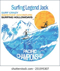 vintage surf print 