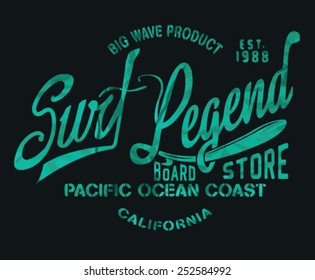 vintage surf print 