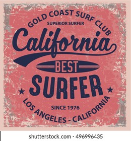 Vintage Surfing Graphics and Emblems.