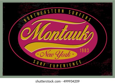 Vintage Surfing Graphics and Emblems.