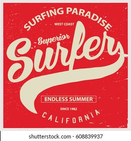 Vintage Surfing Graphics y Emblems.