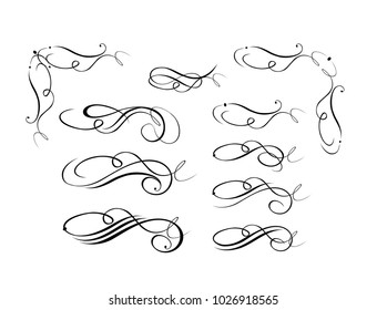 Vintage swashes and rulers collection